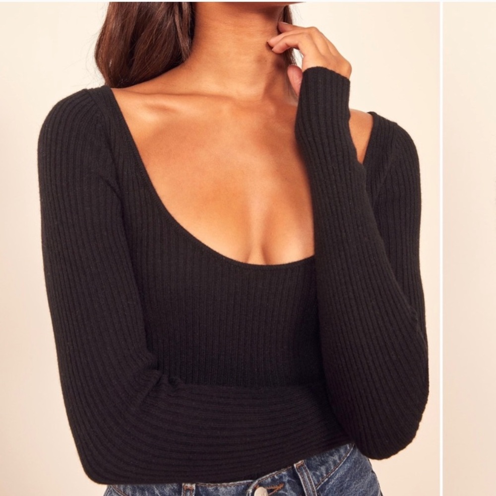 NEW Reformation Mia Cashmere Sweater
